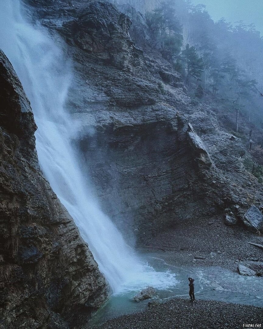 Учан-Су водопад полноводный