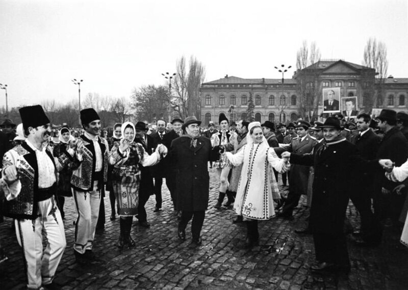 Официальный визит Леонида Брежнева в Румынию