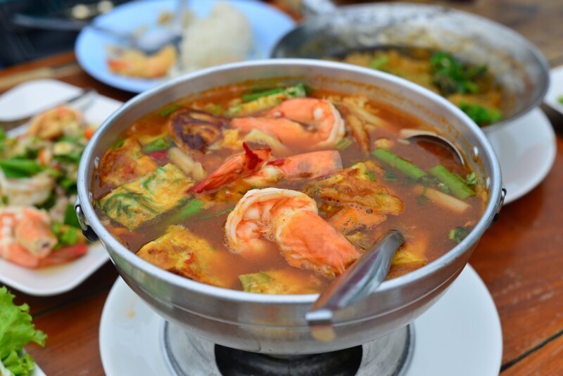 Суп том-ям, тайская кухня