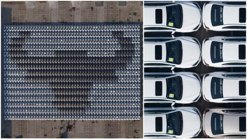 Компания Geely отметила китайский Новый год мировым рекордом по самой большой автомобильной мозаике