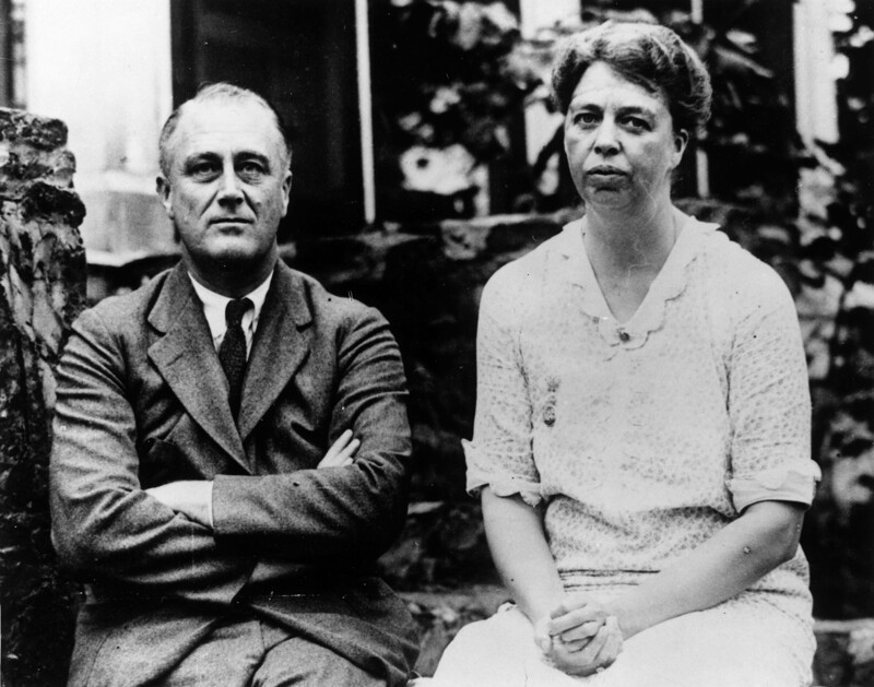 Франклин Рузвельт и его жена
