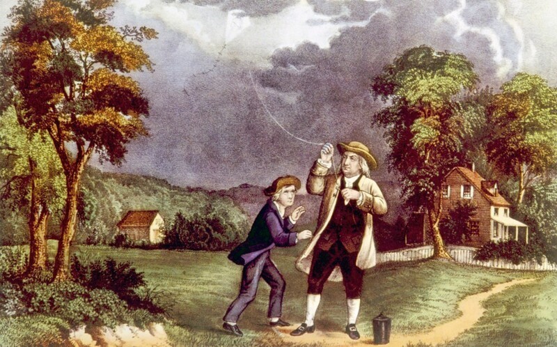 Бенджамин Франклин и его сын