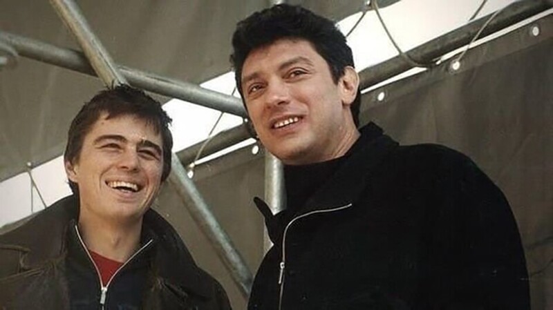 Сергей Бодров и Борис Немцов. Москва, 2001 год