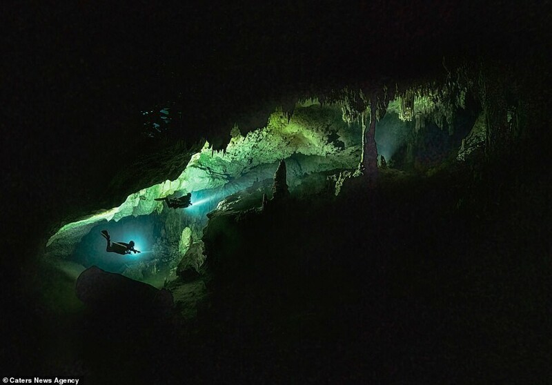 Как выглядят подводные пещеры, которые образовались миллионы лет назад