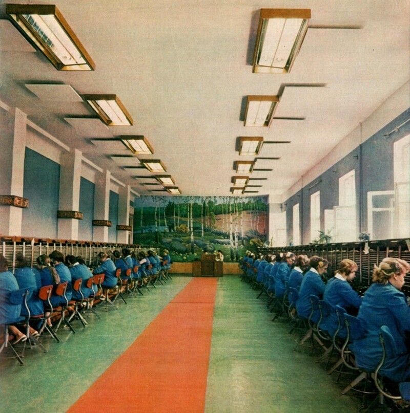 Республиканская межгородская телефонная станция. Киев, 1975 год