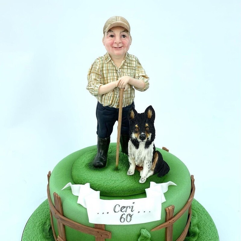 Торт в честь дня рождения местного фермера