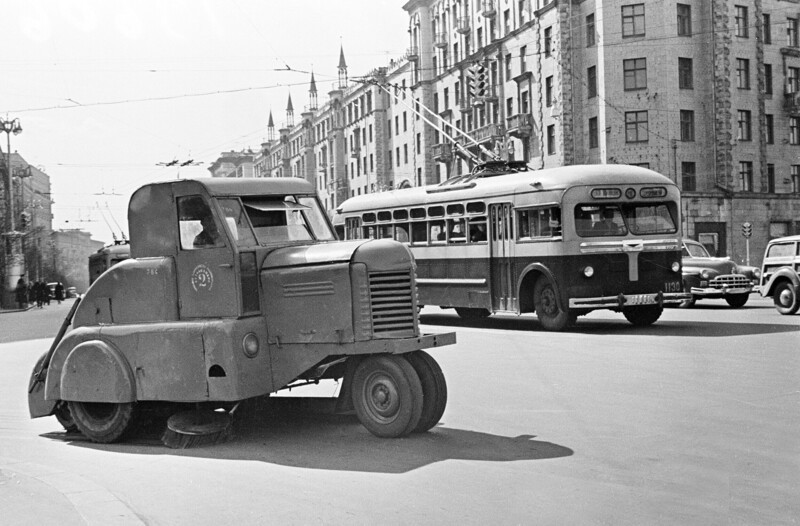 Подметальная машина Пл–3, Москва, 1950–е