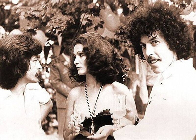 София Ротару и группа "Машина времени" на съемках кинофильма "Душа", 1981 год