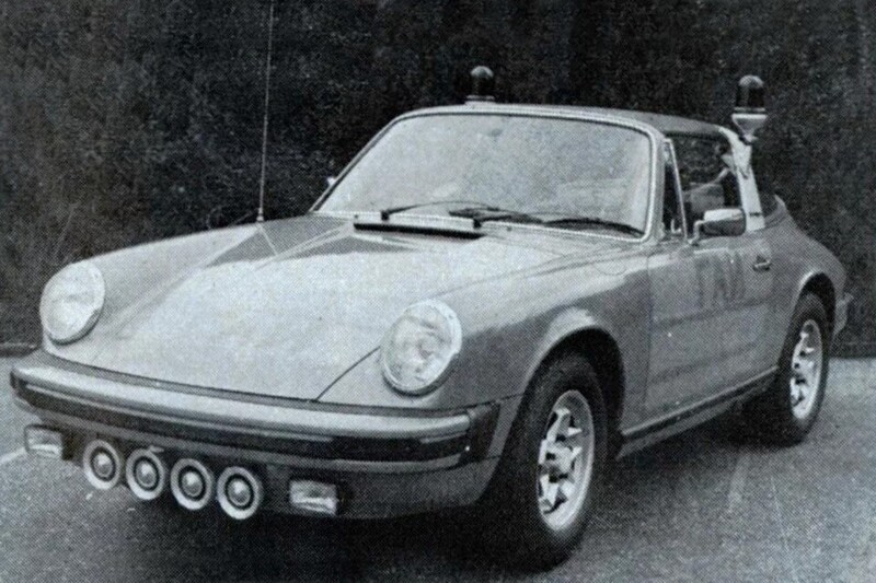 Машина ГАИ, Porsche 911 Targa. СССР, 1970-е года