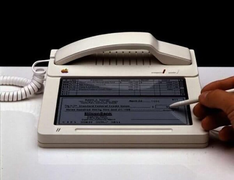 Первый прототип сенсорного экрана компании Apple, 1983 год