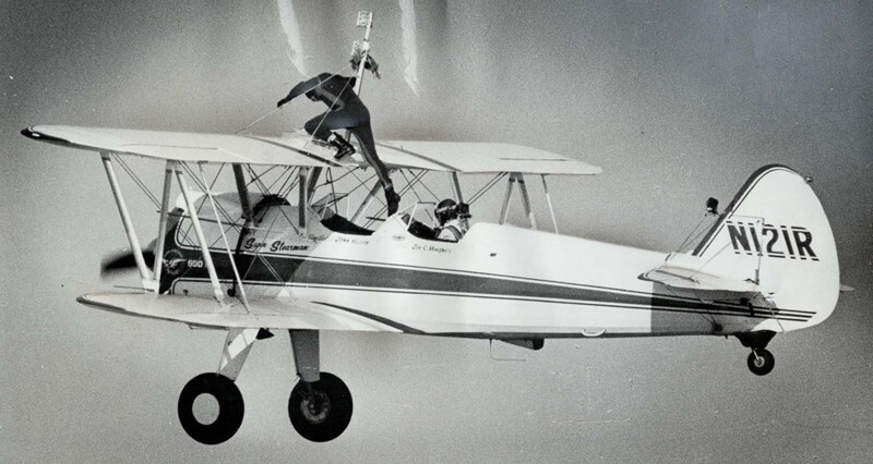 Акробаты на аэропланах: безумный экстрим столетней давности