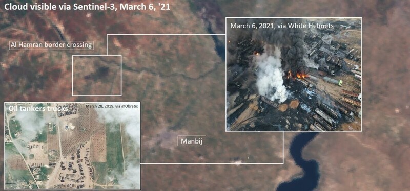 Пожары в Хамране, Сирия