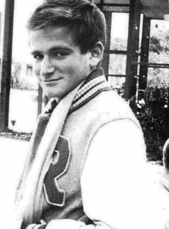 18-летний Робин Уильямс в выпускном классе, 1969 год