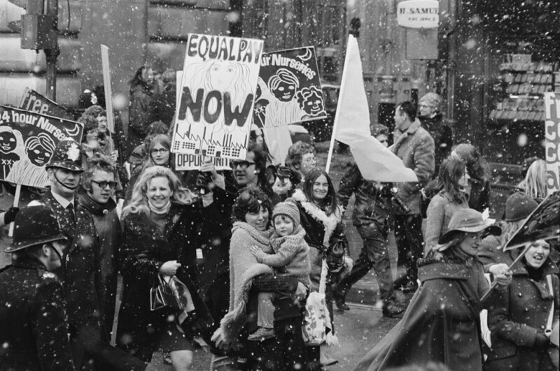 Март 1971 года. Лондон. Марш за освобождение женщин.