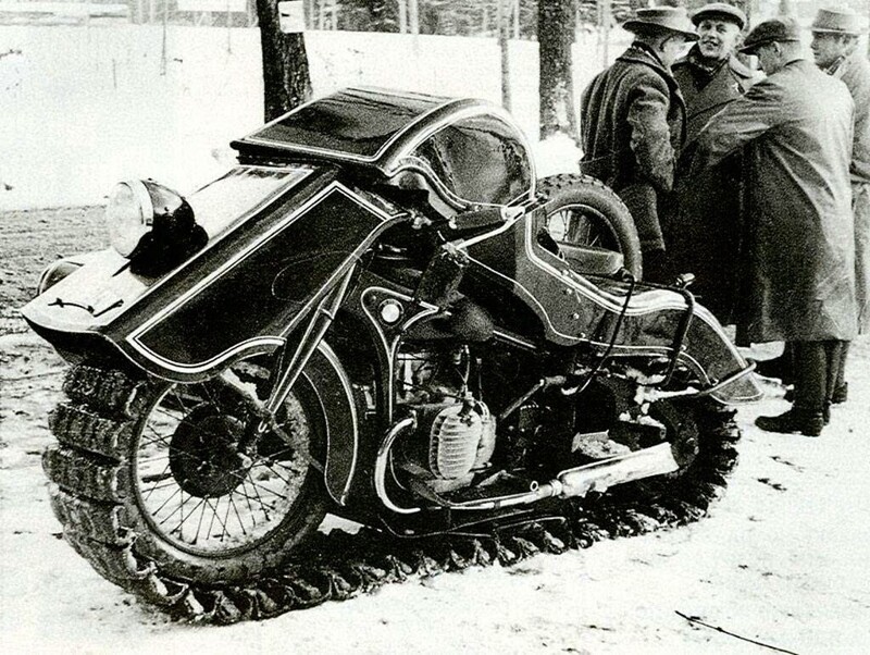 Снегоход от BMW в далеком 1936 году