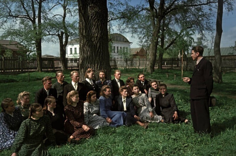 Студенты академии на практике в Тутаево, Алексей Гостев, 1953 год