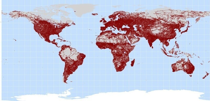 3. Карта всех мировых дорог