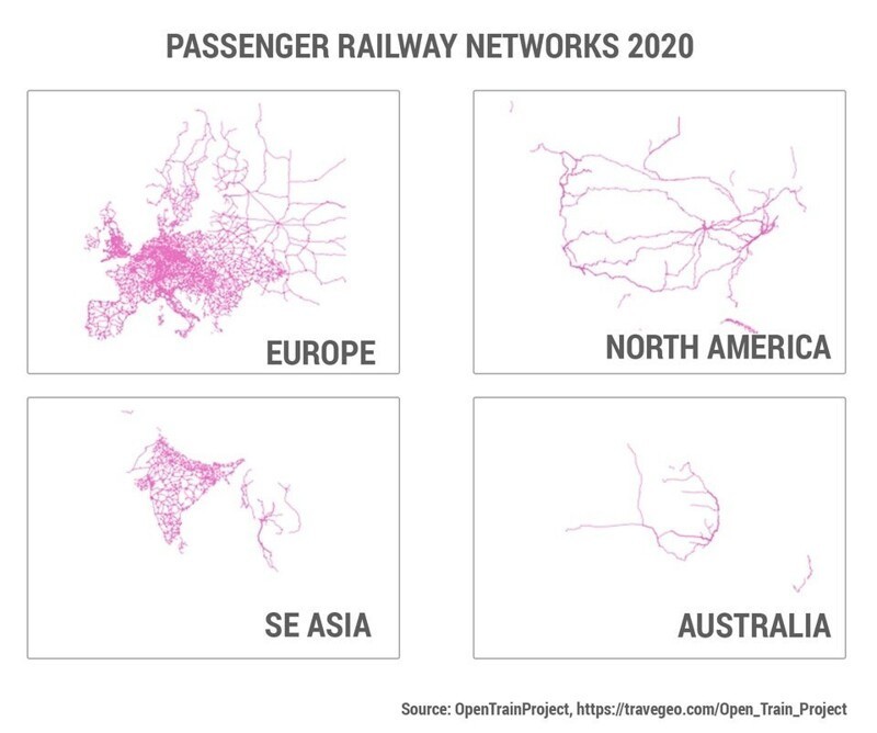 10. Пассажирская железнодорожная сеть в 2020 году