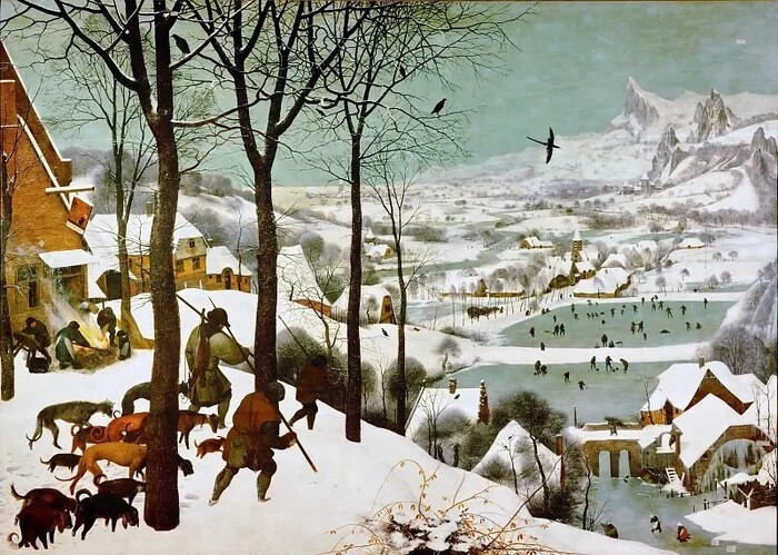 Питер Брейгель Старший – «Охотники на снегу», 1565