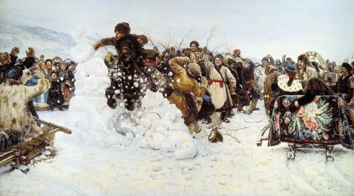 Василий Суриков - «Взятие снежного городка», 1891