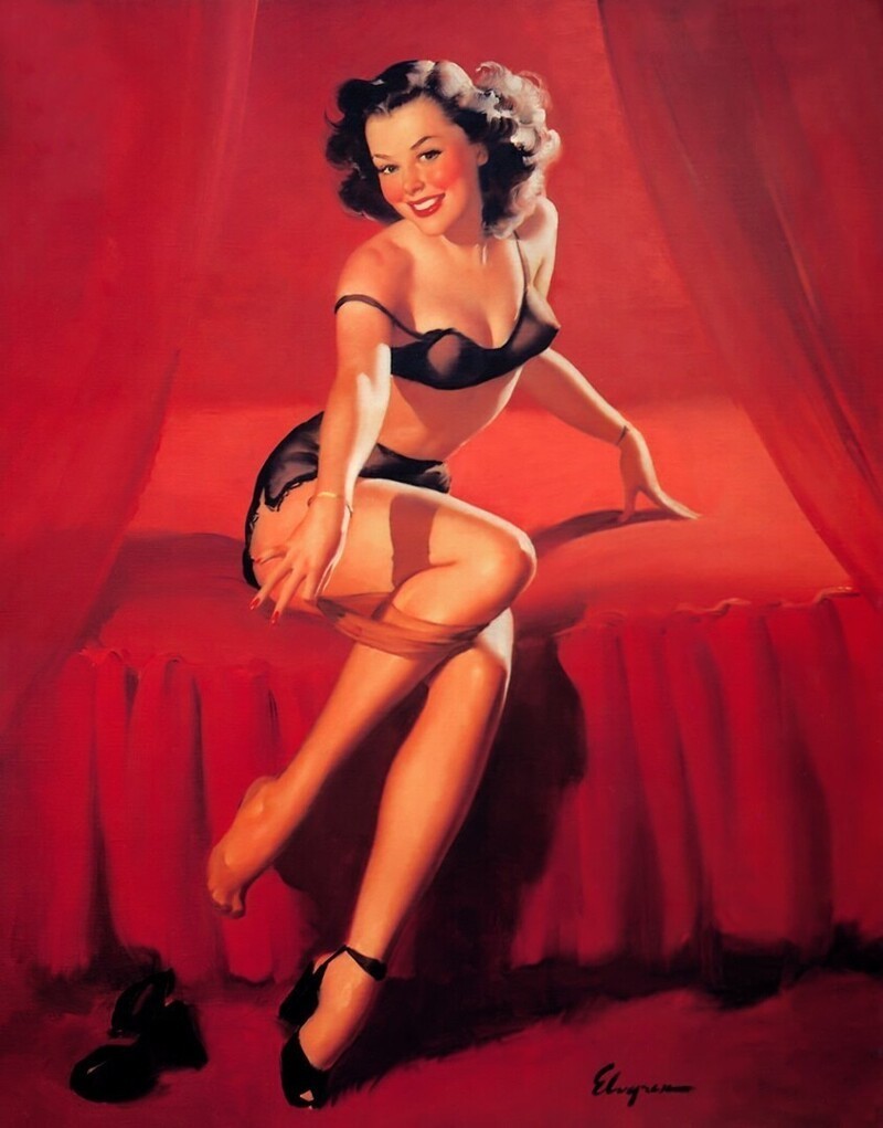 Pin-up — художник Джил Элвгрен (Gil Elvgren)