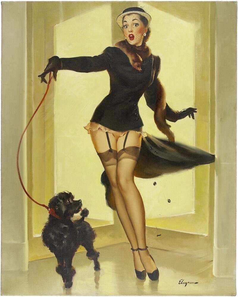 Pin-up — художник Джил Элвгрен (Gil Elvgren)