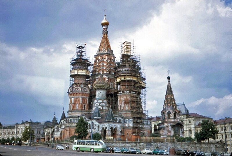 9. Реставрация храма Василия Блаженного. Москва, 1967 год