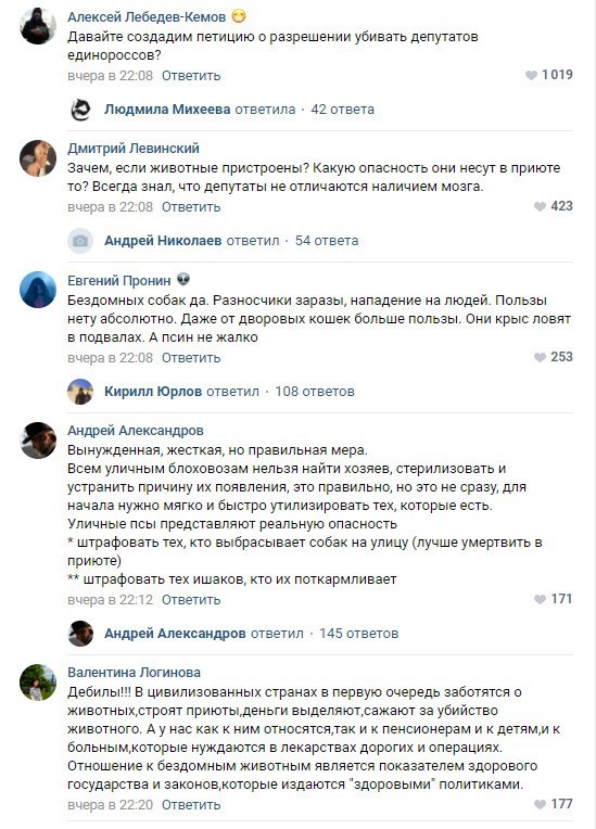 Мнения россиян в соцсетях: