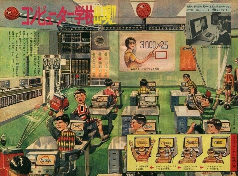 14. Как в Японии в 1969 году представляли школьные классы будущего