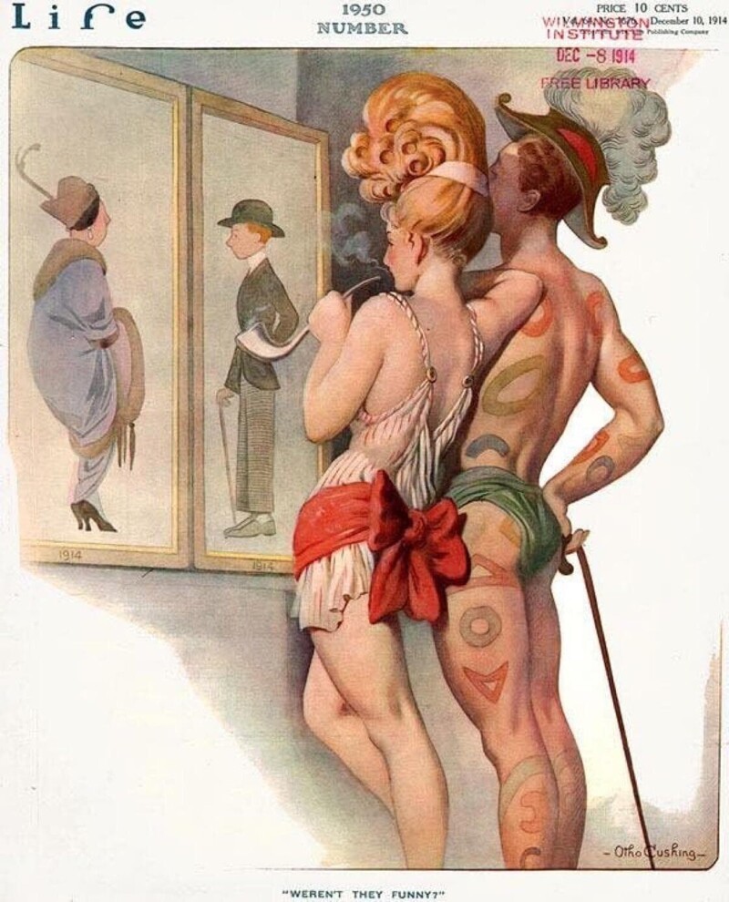 7. Мода 1950-х годов, предсказанная в журнале Life Magazine, который вышел в 1914 году