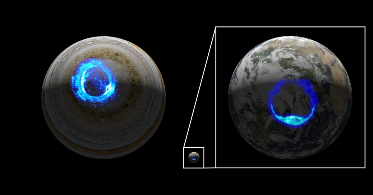 Ученые NASA выяснили, откуда на Юпитере полярное сияние