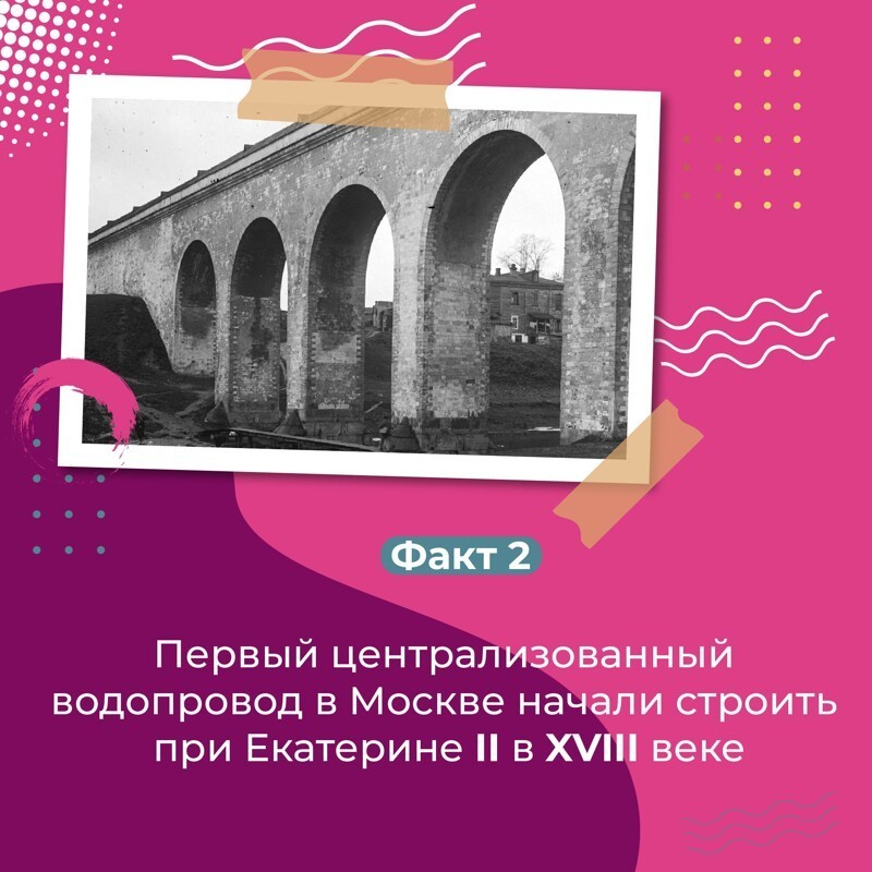 Факт о Московском водопроводе. Кто впервые строил в Москве водопровод.