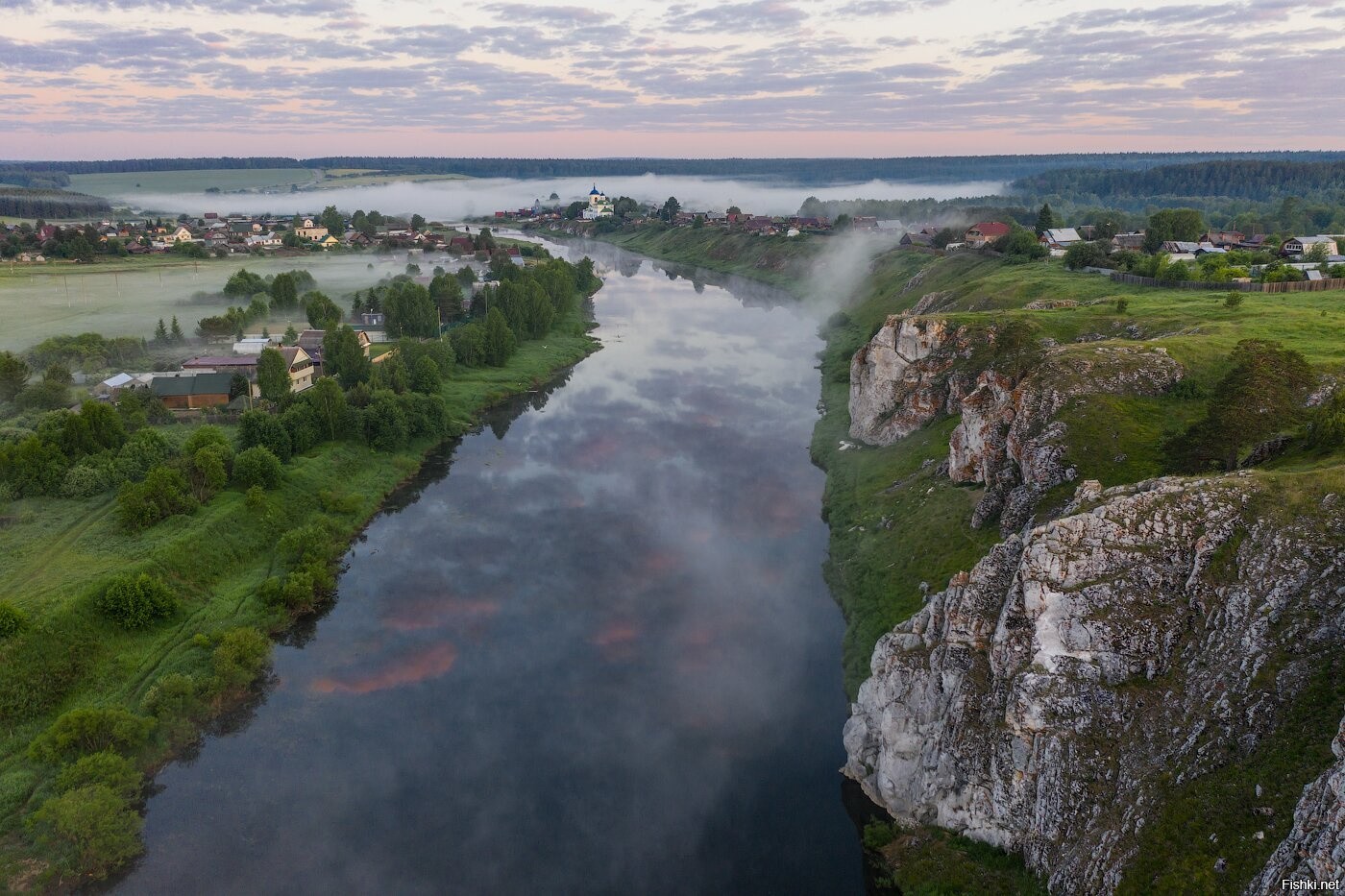 Церковь на реке Чусовая