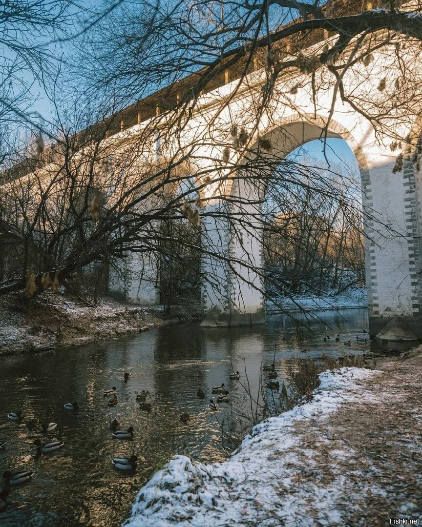 Парк акведук в москве фото зимой