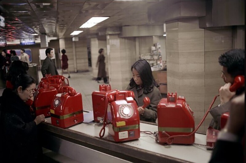 Платные общественные телефонные аппараты в Токио, 1970–е г.