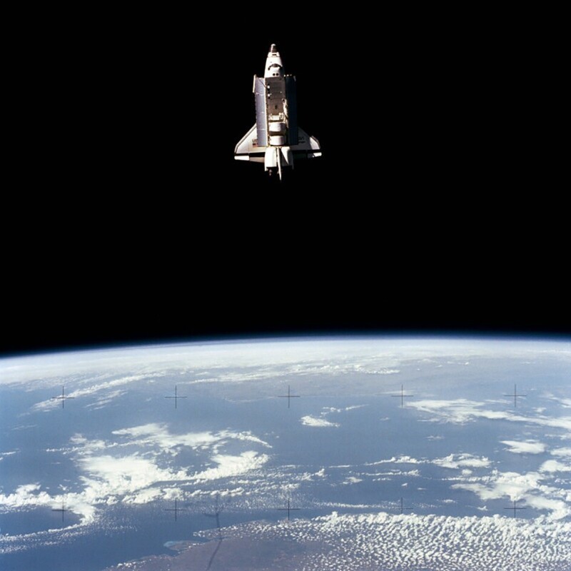 Шаттл "Челленджер". Фото со спутника , 22 июня 1983 г.