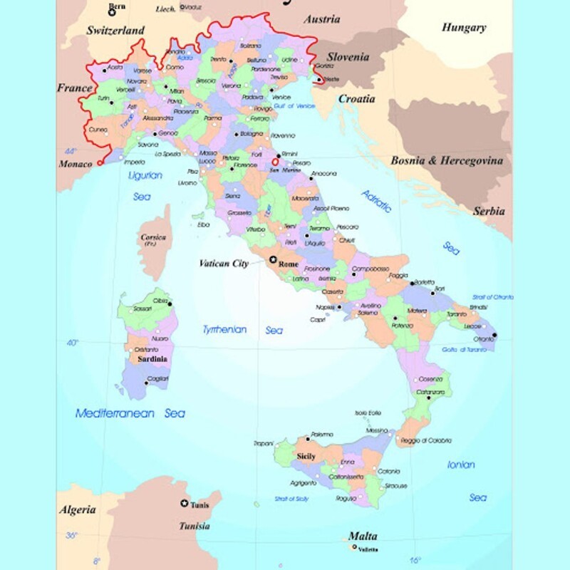 Италия в 1858 году и сейчас
