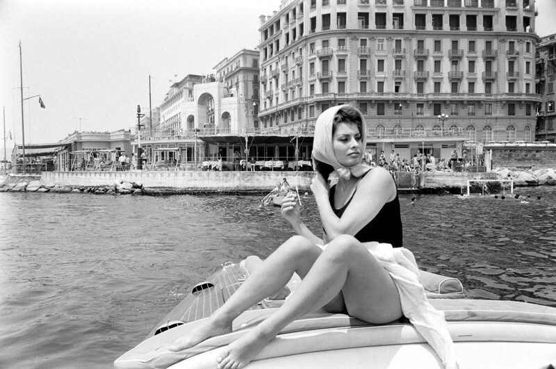 Софи Лорен в Италии.