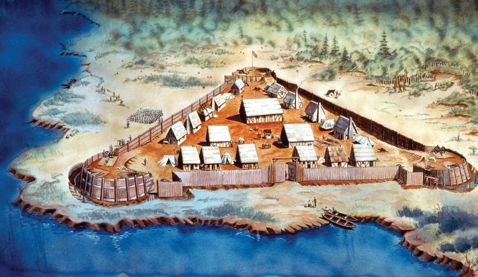 США. Форт Джеймс. 1607 Г.