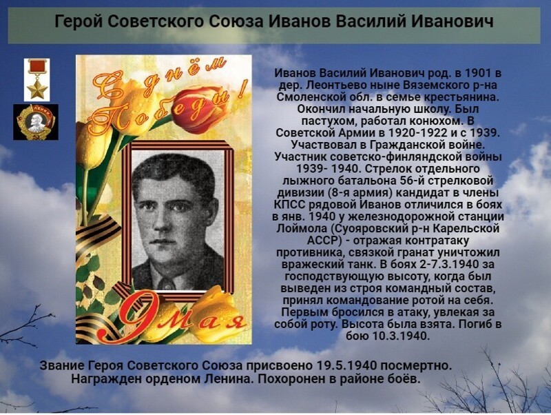Герои Советского Союза награждённые посмертно