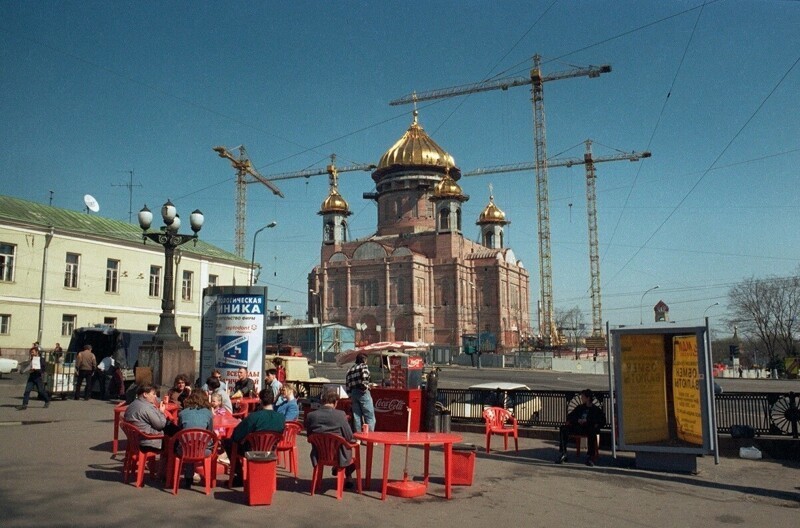 Строительство Храма Христа Спасителя, Москва, 1996 год