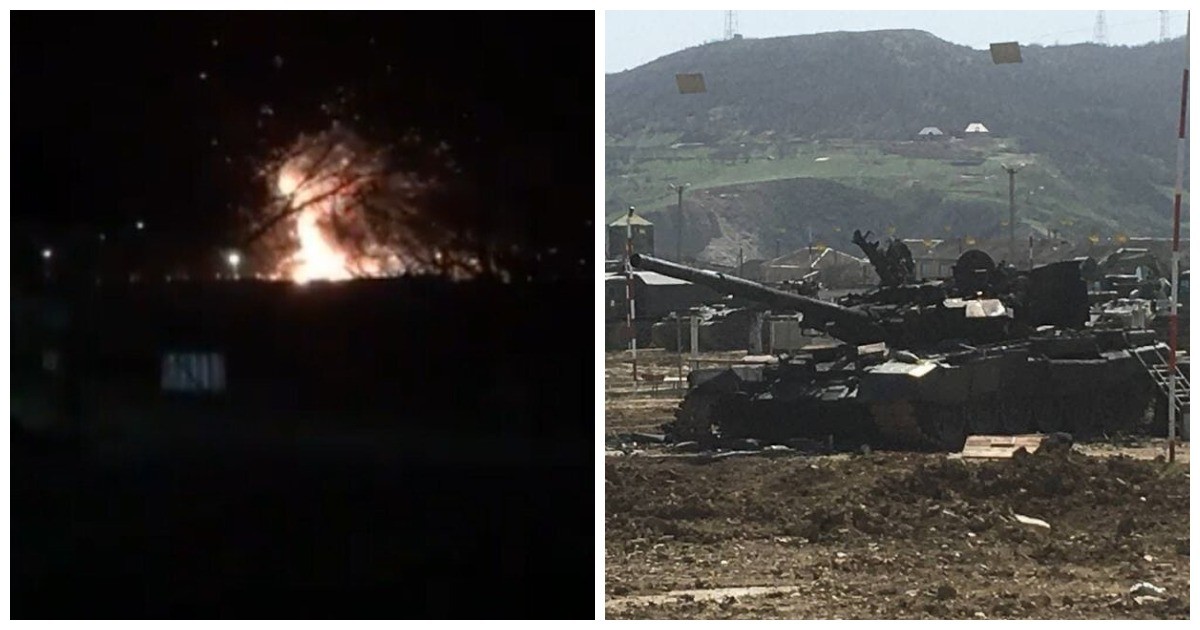 В воинской части Дагестана взорвался танк