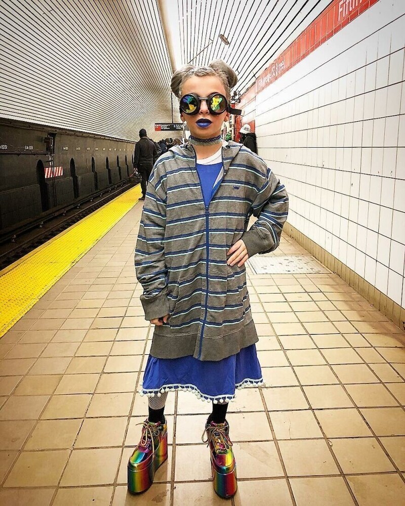 Кого только не увидишь в метро в Нью-Йорке!