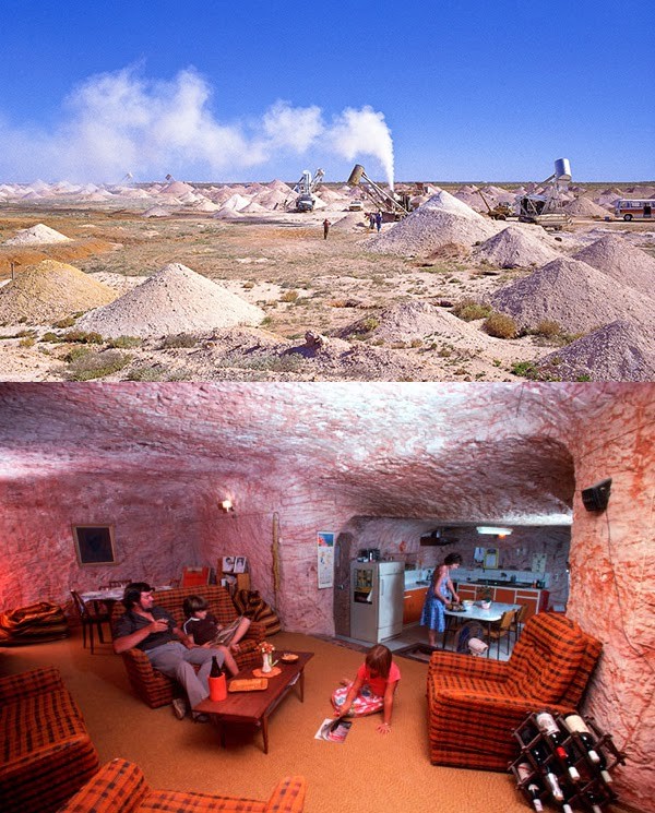 Кубер Педи, Южная Австралия. Подземный шахтерский городок, где добывают опалы