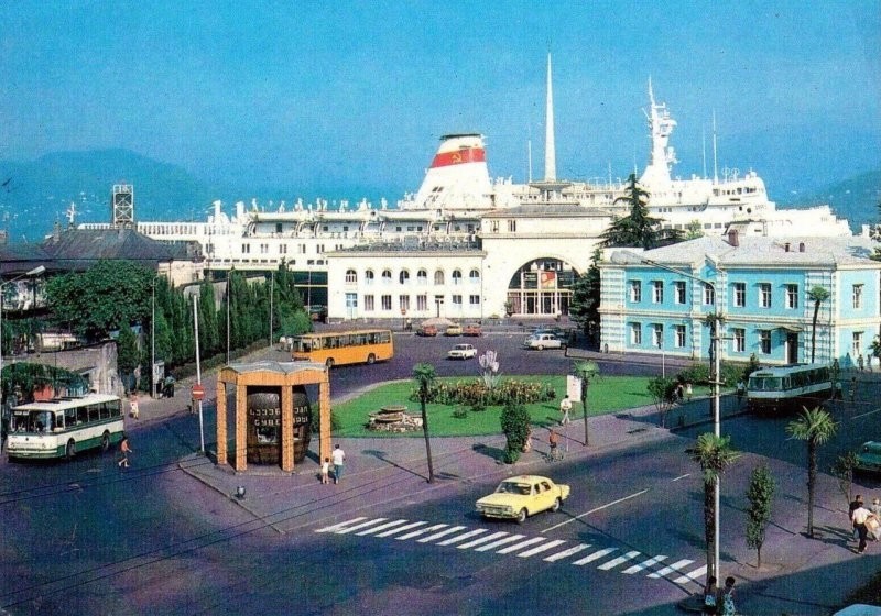 Грузия, Батуми, морской вокзал, 1980 год