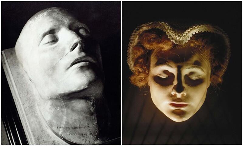 26 посмертных масок известных исторических личностей 