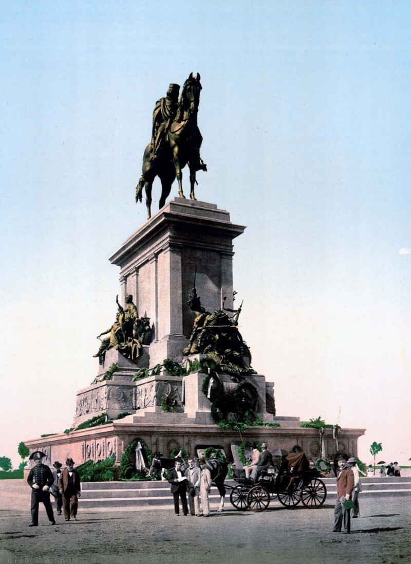Памятник Джузеппе Гарибальди - национальному герою борьбы за объединение Италии