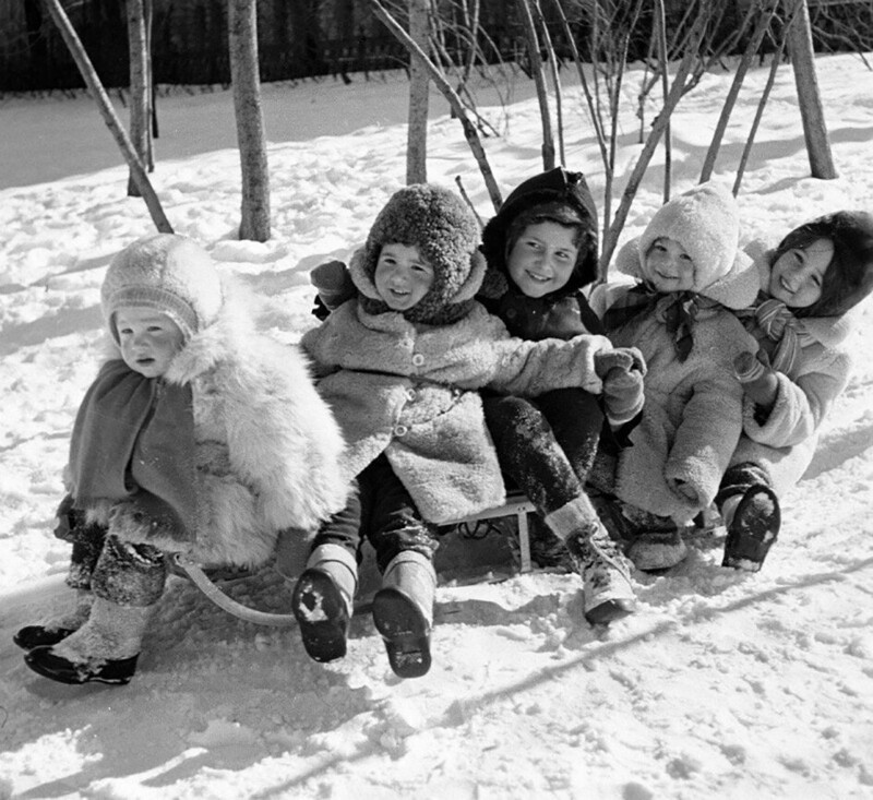 Cанки, которые увозят в детство. Москва, 1970 год