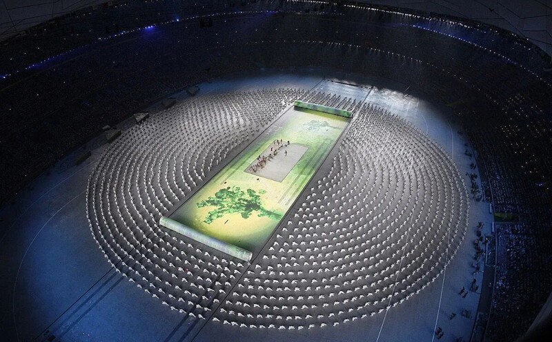 Церемония открытия Олимпийских игр в Пекине в 2008 году. (Julie Jacobson / AP)