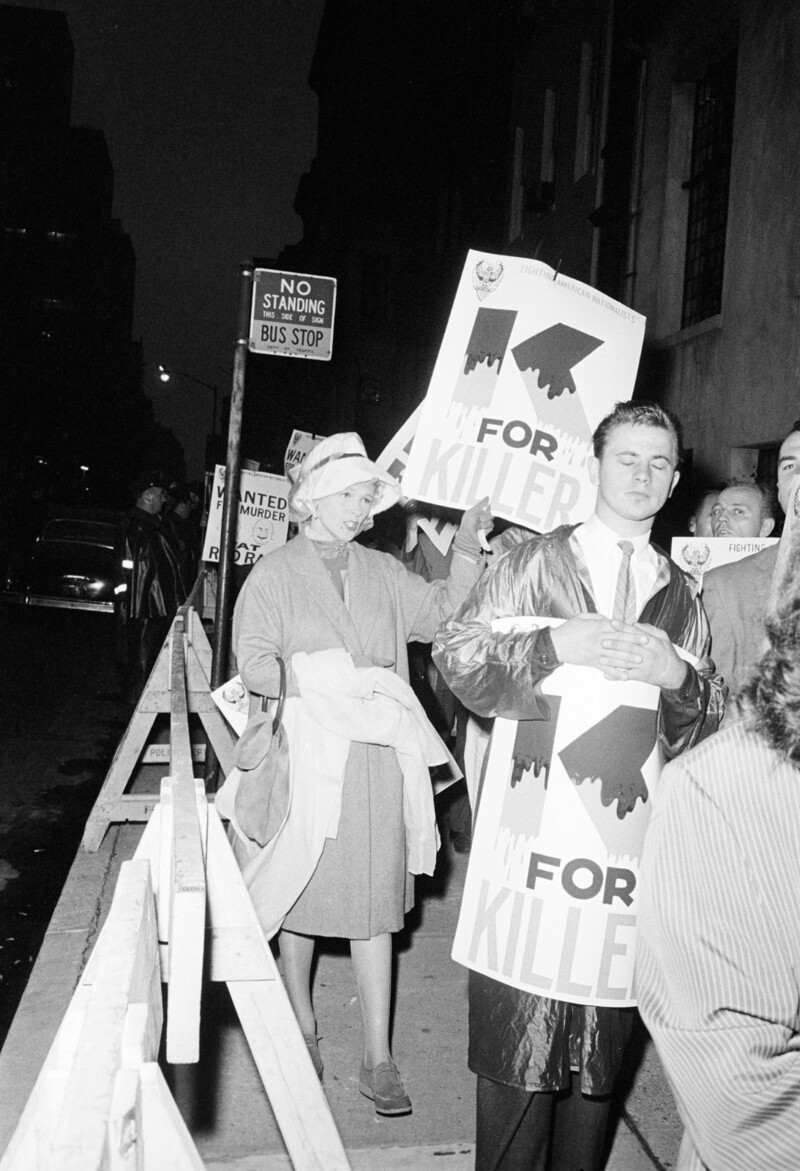 1960. Демонстрация в Нью-Йорке против приезда Никиты Хрущева. 21 сентября. Фоторепортаж